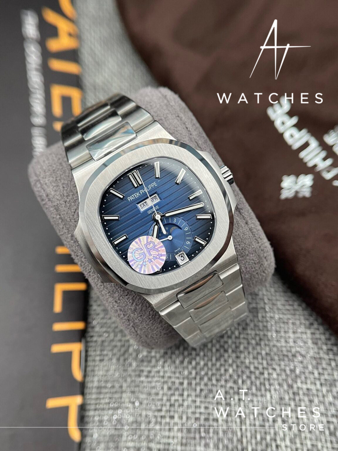 Patek Nautilus Calendar Moon Super Clone Swiss Machine