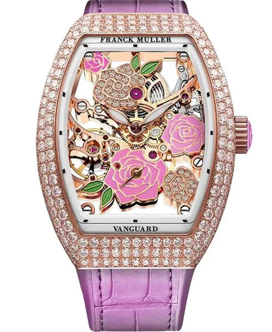 Franck Muller Skeleton Flower Dial Super Clone Swiss Machine