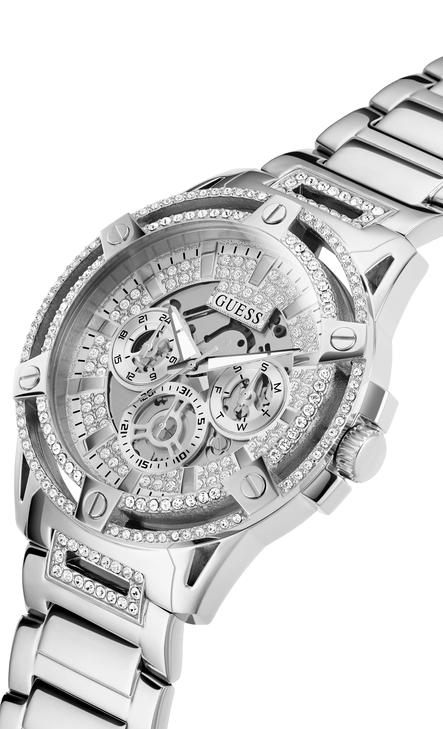Guess King Silver Men's Watch GW0497G1
